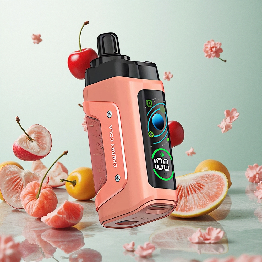 Razz Bar 45000 Puffs Eldobható E-cigaretta Megmunkált Mesh (1,0 Ohm) Cseresznyes Kóla