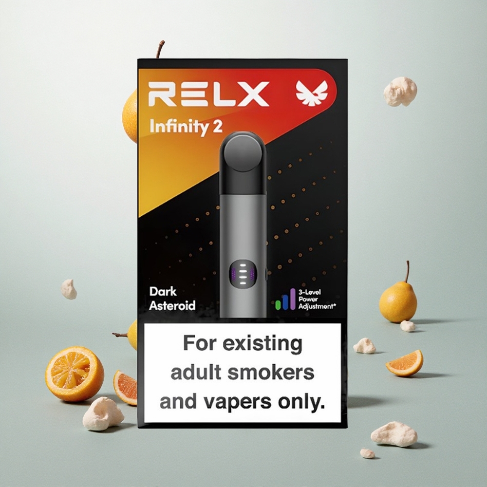 RELX Infinity 2 600-650 Puffs Szürke és 1,9 ml-es tartály