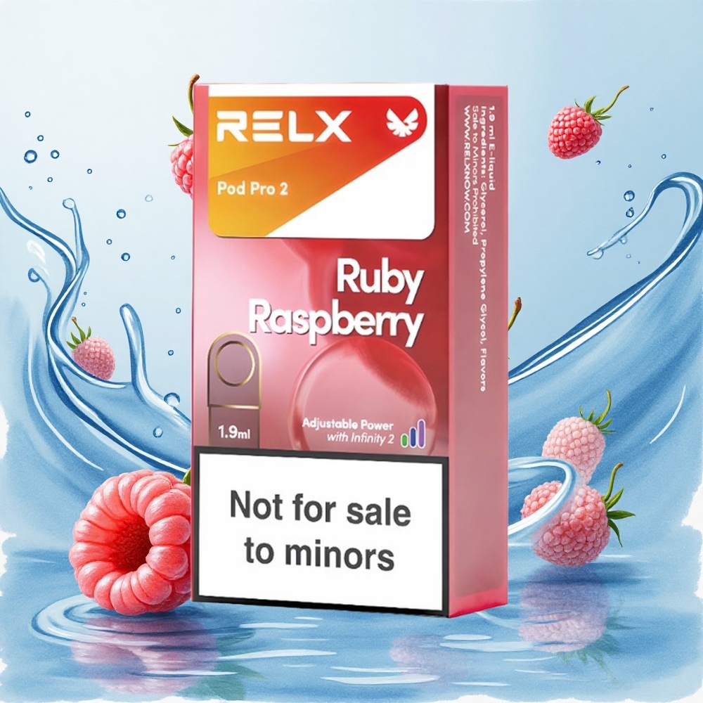 RELX Pod Pro 2 600 Puffs 0% nikotin Kék málnás