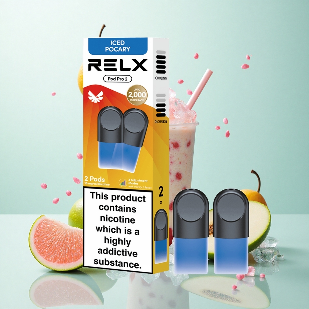 RELX Pod Pro 2 600 Puffs 1,8% nikotintartalmú Jeges Pocary ízű