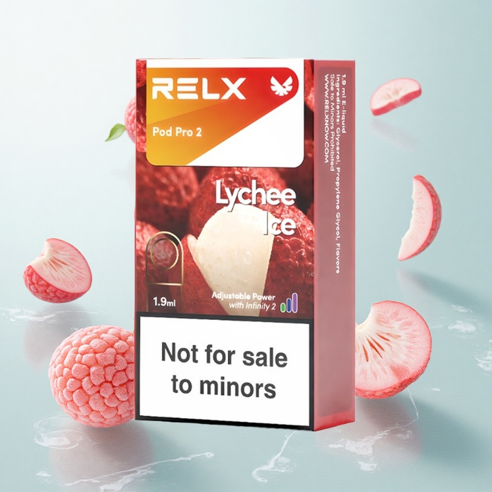 RELX Pod Pro 2 600 Puffs Liči Jég Nicotinszint: 0%, Feszültségbeállítás: 3 mód