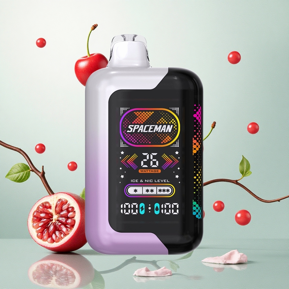 SMOK SPACEMAN SP40000 Eldobható E-cigaretta Cseresznye Gránátalmal 1000mAh Akkuval és 20ml Aroma SMOK SPACEMAN SP40000 Eldobható E-cigaretta Cseresznye Gránátalmal 1000mAh Akkuval és 20ml Aroma