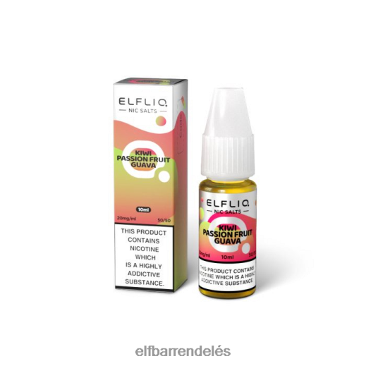 Elf Bar Vape Budapest - ELFBAR elfliq kivi passiógyümölcs guava nic sók - 10ml-20 mg/ml 6DL6ZV210