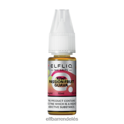 Elf Bar Vape Budapest - ELFBAR elfliq kivi passiógyümölcs guava nic sók - 10ml-20 mg/ml 6DL6ZV210