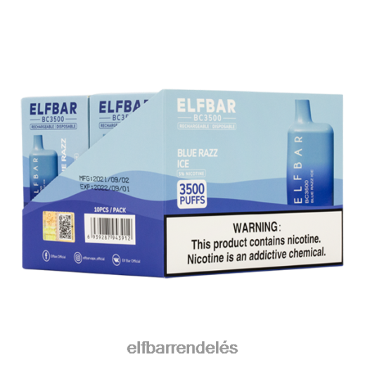 Elf Bar Rendelés Magyarország - ELFBAR blue razz ice 3500 fogyasztó - egyszeri - 50mg 6DL6ZV288