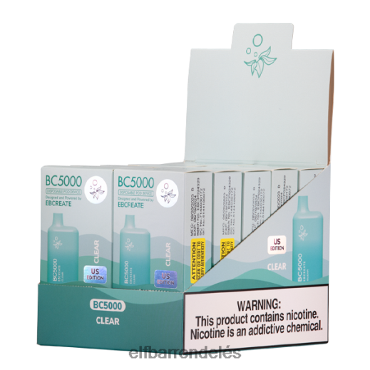 Elf Bar Vape Magyarország - ELFBAR átlátszó bc5000 fogyasztó - 40mg - egyszeri 6DL6ZV235