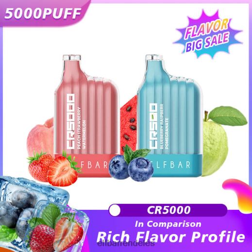 Elf Bar 5000 Slukk - ELFBAR legjobb ízű eldobható vape cr5000 nagy akció 6DL6ZV319 kék razz limonádé