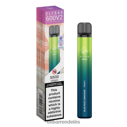 Elf Bar Budapest Buy - ELFBAR 600v2 eldobható vape - 20mg 6DL6ZV13 kék razz limonádé