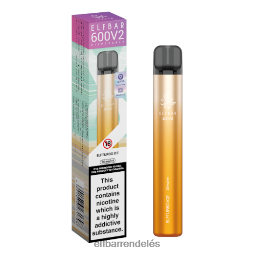 Elf Bar Budapest Buy - ELFBAR 600v2 eldobható vape - 20mg 6DL6ZV28 elfturbó jég