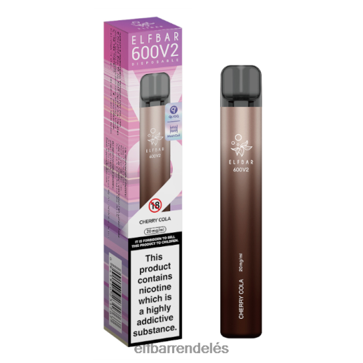 Elf Bar Magyarország - ELFBAR 600v2 eldobható vape - 20mg 6DL6ZV8 cseresznye kóla