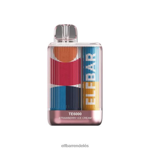 Elf Bar Magyarország - ELFBAR eldobható vape te6000 puff 6DL6ZV383 eper banán