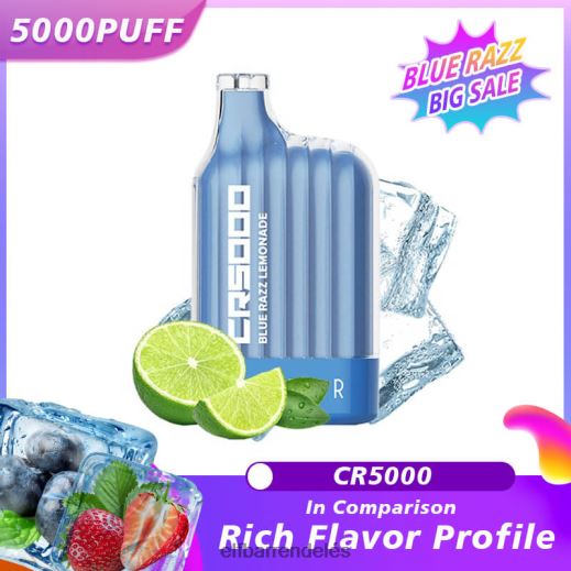 Elf Bar Rendelés - ELFBAR legjobb ízű eldobható vape cr5000 blue razz 6DL6ZV321 kék razz limonádé