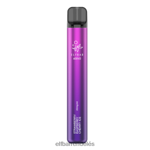 Elf Bar Rendelés Magyarország - ELFBAR 600v2 eldobható vape - 20mg 6DL6ZV18 epres málna cseresznye jég