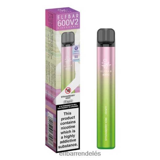 Elf Bar Rendelés Magyarország - ELFBAR 600v2 eldobható vape - 20mg 6DL6ZV3 epres kivi