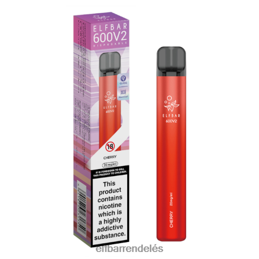 Elf Bar Rendelés Olcsón - ELFBAR 600v2 eldobható vape - 20mg 6DL6ZV5 cseresznye