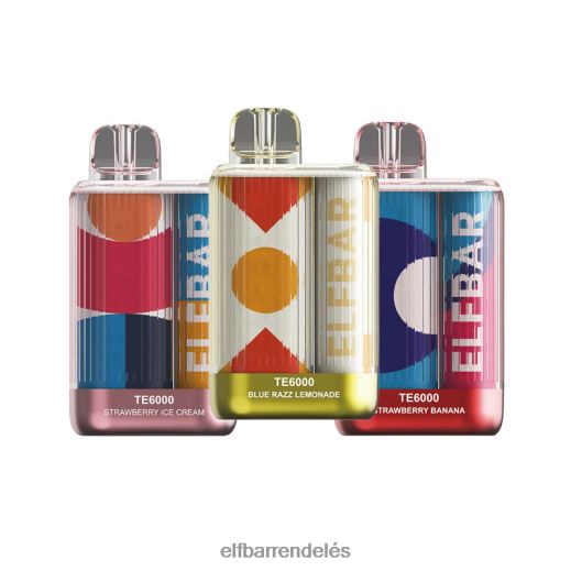 Elf Bar Rendelés Olcsón - ELFBAR eldobható vape te6000 puff 6DL6ZV380 görögdinnye