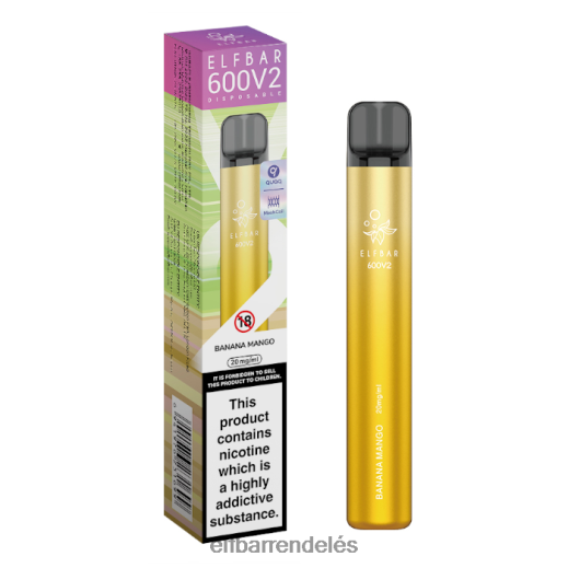 Elf Bar Rendelés Vélemények - ELFBAR 600v2 eldobható vape - 20mg 6DL6ZV22 banán mangó