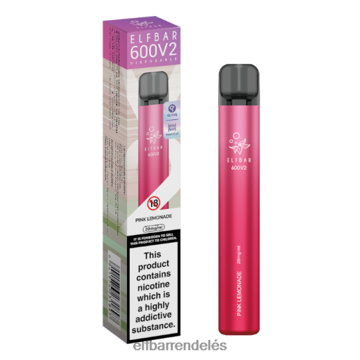 Elf Bar Rendelés Vélemények - ELFBAR 600v2 eldobható vape - 20mg 6DL6ZV7 rózsaszín limonádé