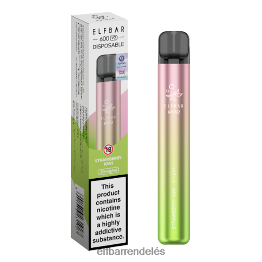 Elf Bar Vape Budapest - ELFBAR 600v2 eldobható vape - 20mg 6DL6ZV15 zöld citrom