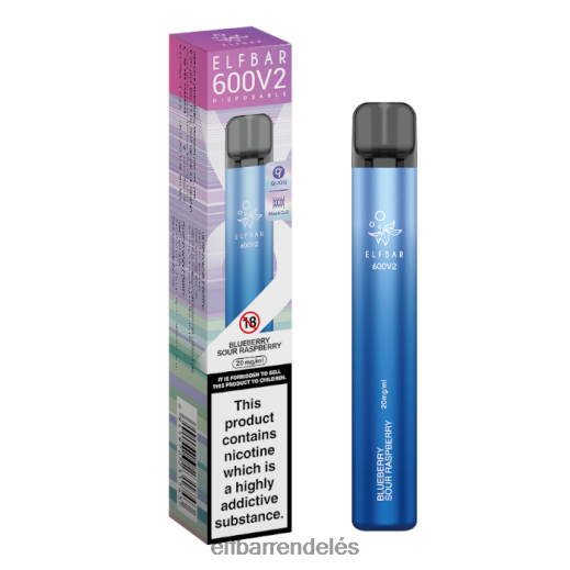 Elf Bar Vape Magyarország - ELFBAR 600v2 eldobható vape - 20mg 6DL6ZV10 áfonyás savanyú málna