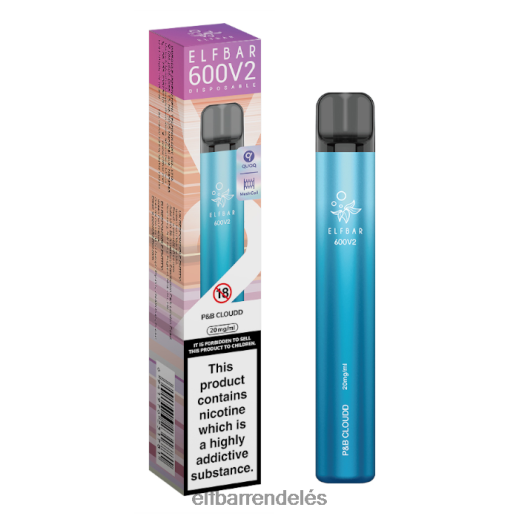 Elf Bar Vape Magyarország - ELFBAR 600v2 eldobható vape - 20mg 6DL6ZV25 p&b felhő