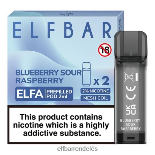 Elf Bar Rendelés Olcsón - ELFBAR elfa előretöltött hüvely - 2ml - 20mg (2 csomag) 6DL6ZV110 citrommenta