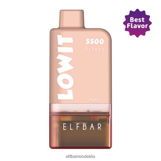 Elf Bar Vape Magyarország - ELFBAR előretöltött hüvelykészlet lowit 5500 2%nic barack 6DL6ZV439 barackhüvely+barna akkumulátor